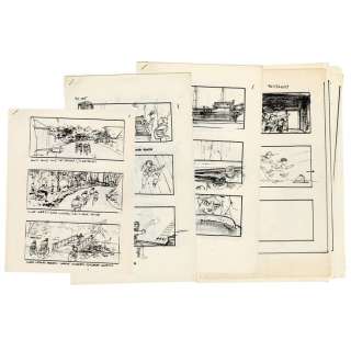 THE GOONIES (1985) - Lot #919 : Collection of 54 Printed Sherman Labby Storyboards
