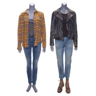 FEAR THE WALKING DEAD (2015-2023) - Lot #177: Alicia Clark‘s (Alycia Debnam-Carey) Farming Costume and Faded Moto Jacket Costume