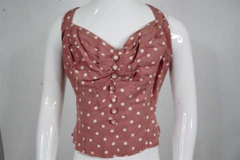 Inchon (1981) Jacqueline Bisset Pink Polka Dot Top | GWS Auctions