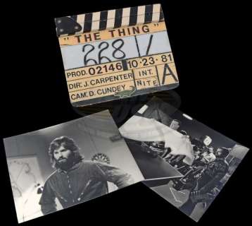 Lot 339 - Thing, The (1982) - Production Used Clapper Board