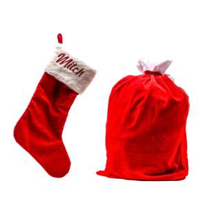 Lot #64 – Zoey’s Extraordinary Christmas Mitch Peter Gallagher Screen Used Flashback Stocking & Santa Sack Sc 13