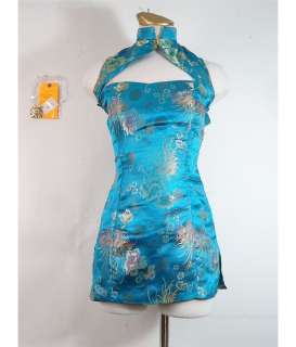 Lot 117 - Be Cool Linda Moon (Christina Milian) Turquoise Silk Chinese Brocade Costume