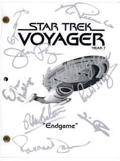 Lot 165 - Star Trek Voyager Series Finale Cast Signed Script