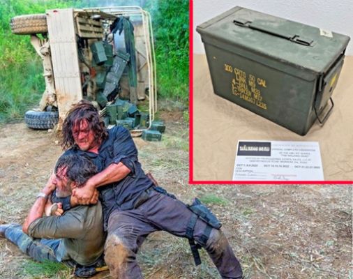 The Walking Dead Prop Ammo Can With Certificate of Authenticity (Box #631)