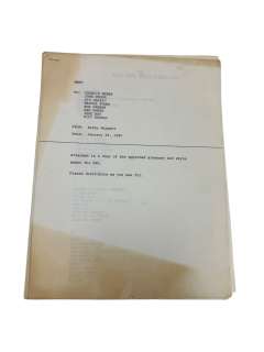ORIGINAL VINTAGE STAR WARS MOVIE GLOSSARY 19 PAGE 1980 | Los Angeles Estate Auction