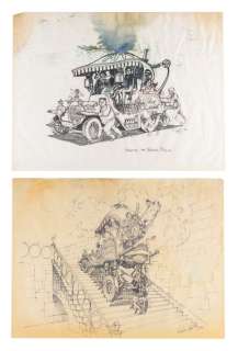 A Wonka Mobile Original Drawing and Brownline. | Van Eaton Galleries