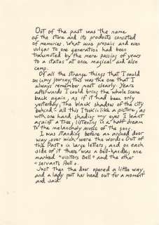 Gil’s Manuscript from Midnight in Paris | Blacksparrow