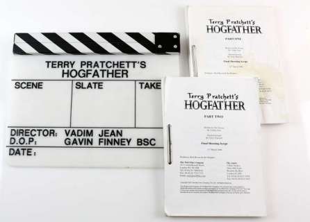 Terry Pratchett’s Hogfather (2006) Original Production used clapperboard, 12 x 15 inches & two… | Ewbank’s