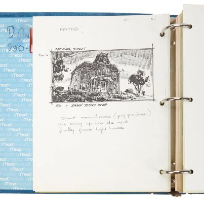 Psycho II - Lot ##77 - Script, Storyboards, Schedule, and Press Kit