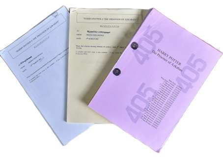 HARRY POTTER THE PRISONER OF AZKABAN (2004) - SCRIPT & MEMOS | Auctioneum Ltd