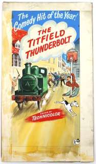 The Titfield Thunderbolt (1953) Original hand painted artwork for the UK film poster of the Ealing… | Ewbank’s