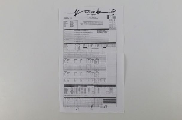 Daily Production Report for Zack and Miri Make a Porno | Bodnars Auction