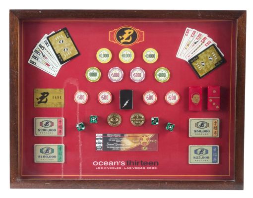 Jerry Weintraub | Lot #55 - "Ocean’s Thirteen" Framed Props Group | Julien’s