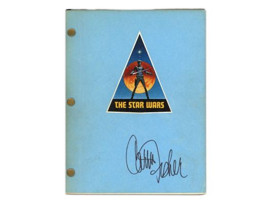 Lot 240 - 1976 Star Wars A New Hope 4th Draft Signed Script | Weiss Auctions