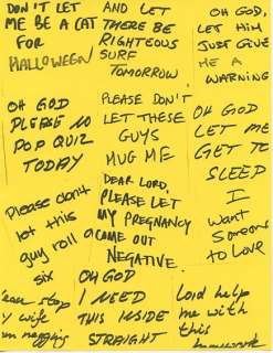 Jim Carrey "Bruce Almighty" Lot of 2 Screen Used Sheet Post-It Prayers | Piece of the Past