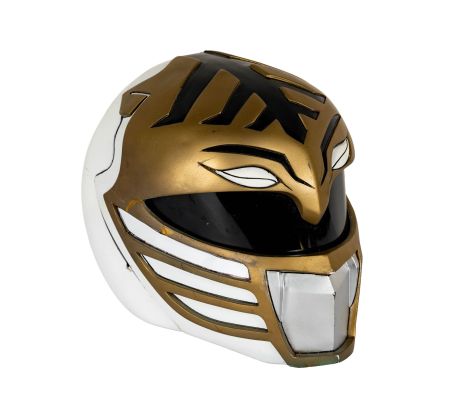 Power Rangers Original Screen-Used White Ranger Helmet | Abell Auction