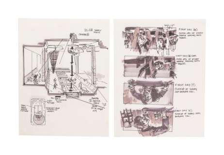 Irwin Allen | "The Poseidon Adventure" Original Storyboard Illustrations | Julien’s