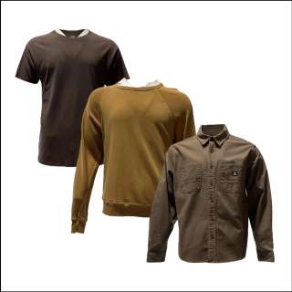 Lot ? - Landscape with Invisible Hand Adam Campbell’s Asante Blackk Long Sleeve, Button-Front Shirt, Pull-Over Sweatshirt & Short Sleeve Shirt | VIP Fan Auctions