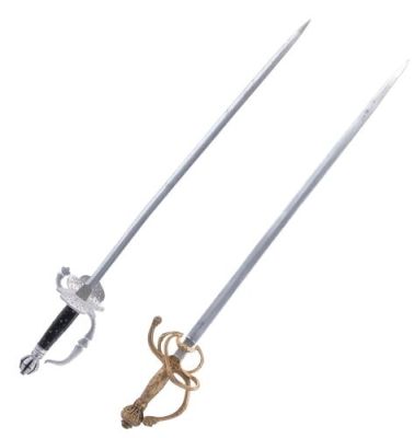 THE LEGEND OF ZORRO (2005) - Lot #425 : Zorro (Antonio Banderas) and Count Armand‘s (Rufus Sewell) Stunt Swords