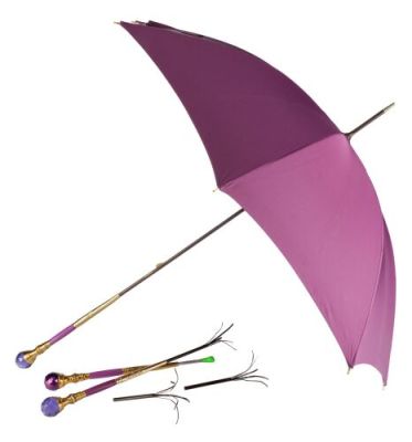 THE HOUSE WITH A CLOCK IN ITS WALLS (2018) - Lot #796 : Florence Zimmerman‘s (Cate Blanchett) Pump-Action Umbrella-Wand and Split Handle Components