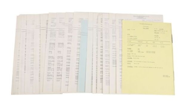 Star Wars: a New Hope (1977) | Lot 1166 : Collection of Twenty-Two Call Sheets | Propstore
