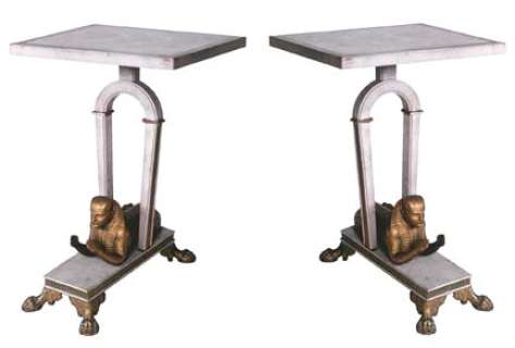 Two tables used in "Cleopatra" with sphinx set in base. | Profiles in History