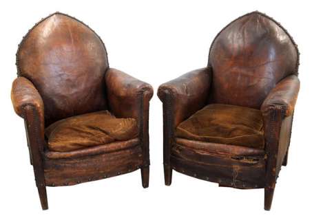 Harry Potter and the Prisoner of Azkaban (2004) Two Leather Tub chairs used in the Leaky Cauldron… | Ewbank’s