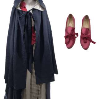 The Great Marial’s Phoebe Fox Striped Cape, Striped Skirt, Sash, Stockings & Satin Shoes | VIP Fan Auctions