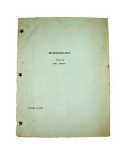 The Astonished Heart Noel Coward Original Manuscript Movie Collectibles | Premiere Props