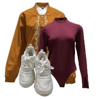 The Underdoggs Esa Schelle Purcell Screen Worn Jacket, Shirt & Sneakers Ch 3 Sc 70-79 | VIP Fan Auctions