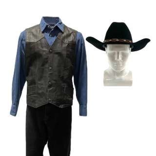 Self Reliance Cowboy Jeff Kober Screen Worn Vest, Shirt, Pants & Cowboy Hat Ch 1 Sc 33-A90 | VIP Fan Auctions