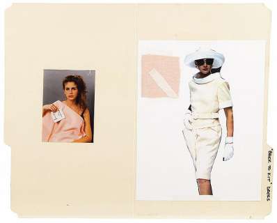 Lot 753 - Marilyn Vance costume designer files from Pretty Woman.