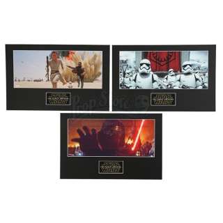 STAR WARS: THE FORCE AWAKENS (2015) - Lot 488 - Promotional Prints of Rey and Finn, Stormtroopers and Kylo Ren