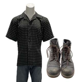 Road House Dalton Screen Worn Photo Double Shirt, Zip-Front Pants & Lace-Up Boots Ch 3b,13 Sc 33,A81pt4,81pt2,82pt1-Pt4,85-86,B93 | VIP Fan Auctions