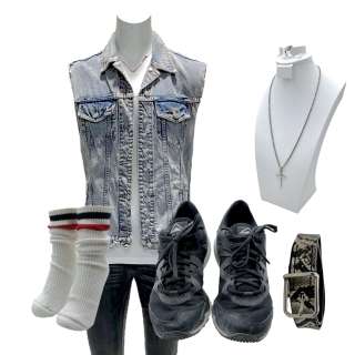 Road House Dell Screen Worn Vest, Tank Top, Jeans, Ring, Necklace, Socks, Belt & Sneakers Ch 1 Sc 17-20 | VIP Fan Auctions