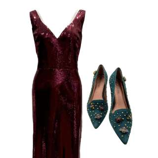 The Hustle (2019) Penny Rust (Rebel Wilson) Screen Worn Cocktail Dress & Shoes | VIP Fan Auctions