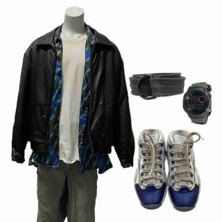 Y2K Danny (Julian Dennison) Screen Worn Zip-Front Jacket, Button-Up Shirt, T-Shirt, Zip-Front Pants, Belt, Watch & Lace-Up, Athletic Shoes Ch 4 Sc 25-44 | VIP Fan Auctions