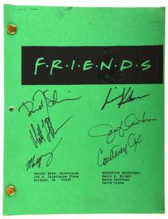 Friends (TV Show) Cast Signed Script: S1 EP13/ Friends; The One With The Boobies (Shooting script,… | Ewbank’s