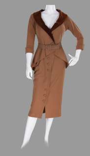 Marilyn Monroe ’Roberta ’Bobbie’ Stevens’ brown skirt suit by Charles Le Maire from Love Nest. | Profiles in History
