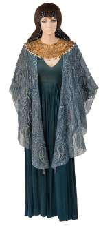 Elizabeth Taylor ’Cleopatra’ ’Tarsus Arrival’ teal gown and headdress from Cleopatra. | Profiles in History