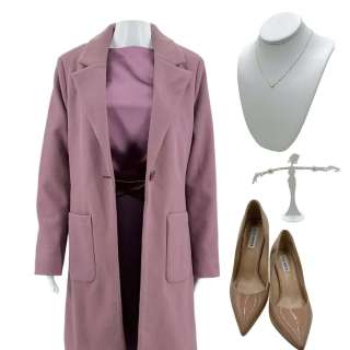 The Handmaid’s Tale Serena Joy Waterford Screen Worn Jacket, Blouse, Skirt, Earrings, Necklace & Heels Ch 8 Sc 6-21 Ep 604 | VIP Fan Auctions