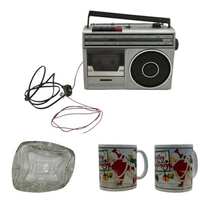 Lot 34: Play Dirty Stan Screen Used Ash Tray, Mug Set & Radio | VIP Fan Auctions