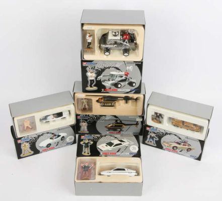 Lot 2430 - James Bond 007 - Corgi Classics 007 Vehicle and Figure Collection comprising ; Moon Buggy and James…