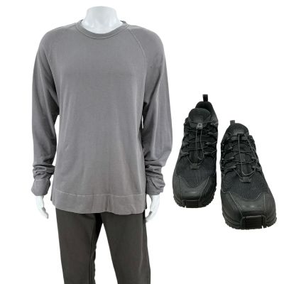 Lot 5: Mercy Chris Raven Screen Worn Sweatshirt, Jeans & Sneakers Ch 7 Sc 21 | VIP Fan Auctions