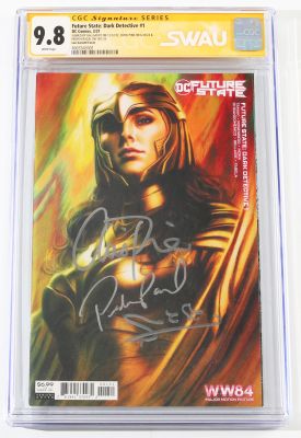 Future State: Dark Detective #1 - Gal Gadot as Wonder Woman, Chris Pine as Steve Trevor, & Pedro Pascal as Max Lord in Wonder Woman 1984 (SWAU CGC Signature Series 9.8) 2021 | SWAU