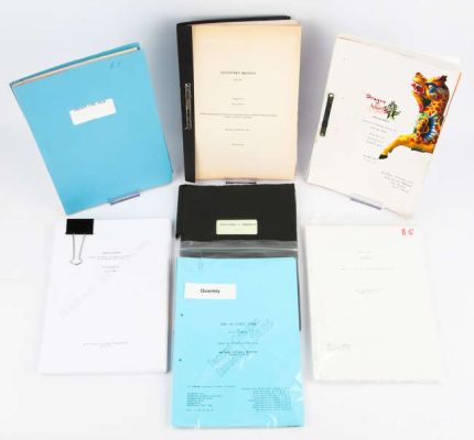 Collection of Fifteen Production Scripts; with a variety of film title Call Sheets, copy Art… | Ewbank’s