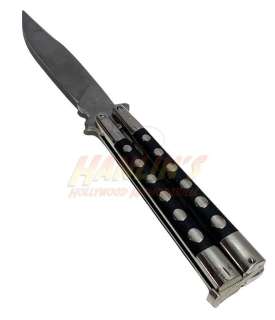 Lot 53 - Bones (2001) - Hero FX Blood Tube Metal Butterfly Knife used by Snoop Dogg (Jimmy Bones)