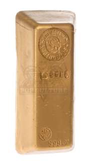 Harry Potter and the Sorcerer’s Stone – Gringott’s Bank Prop Gold Bar – A3 | Icons of Pop Culture