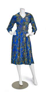 A Maureen O’Hara paisley dress worn in a Life Magazine photo spread | Bonhams