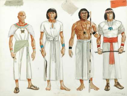 Three costume designs for The Ten Commandments | Bonhams